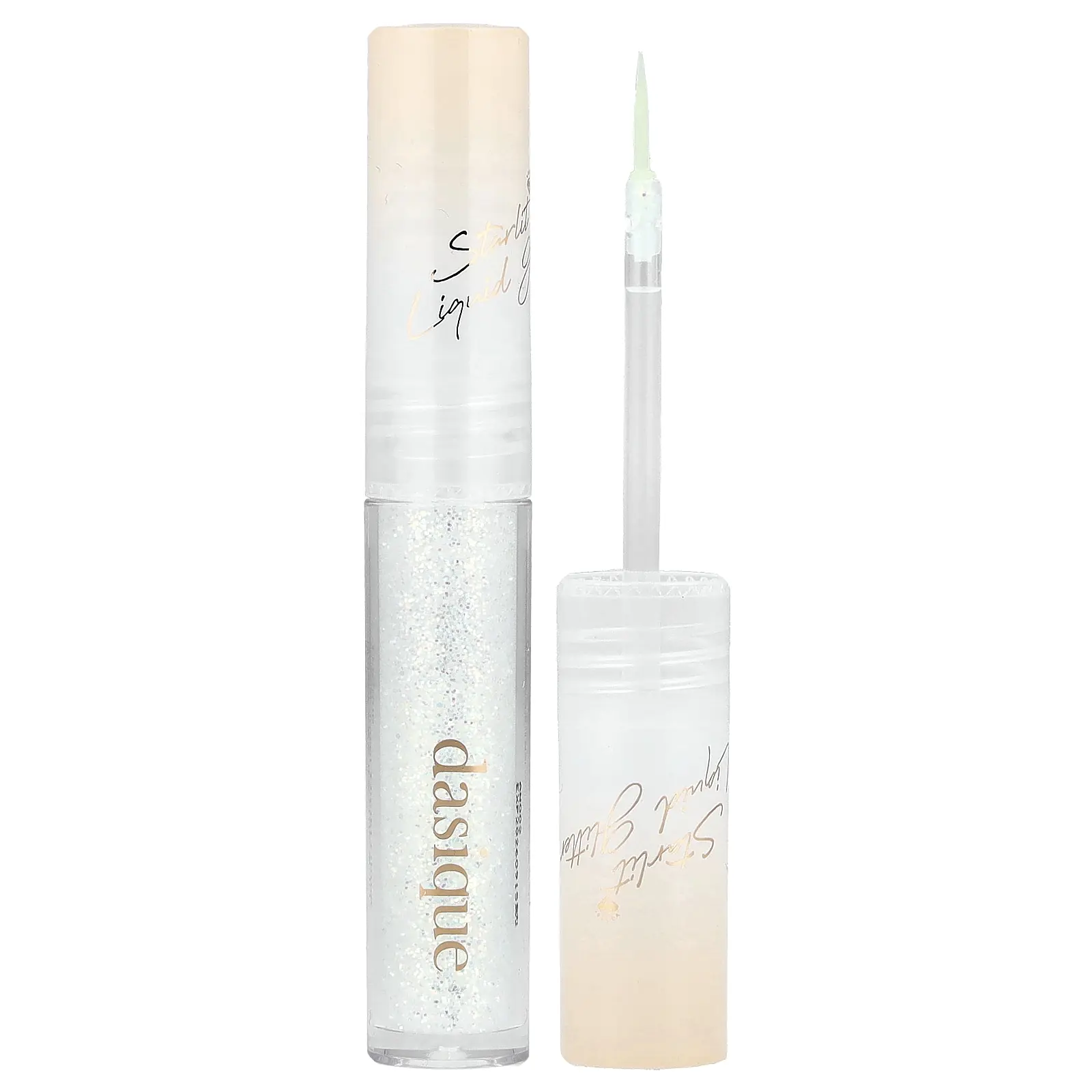Dasique Starlit Jewel Liquid Glitter, 01 Frozen Gold, 0.06 oz (1.8 g)