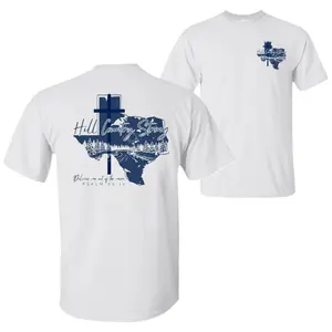 Hill Country Strong Texas T-Shirt, Psalm 69:14 Bible Verse Graphic Tee, Soft Cotton Shirt, Christian Faith Apparel for Men & Women, Texas Pride Gift