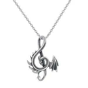 Alloy Pendant Necklace Women Girl Dragon Shaped Fashion Necklaces