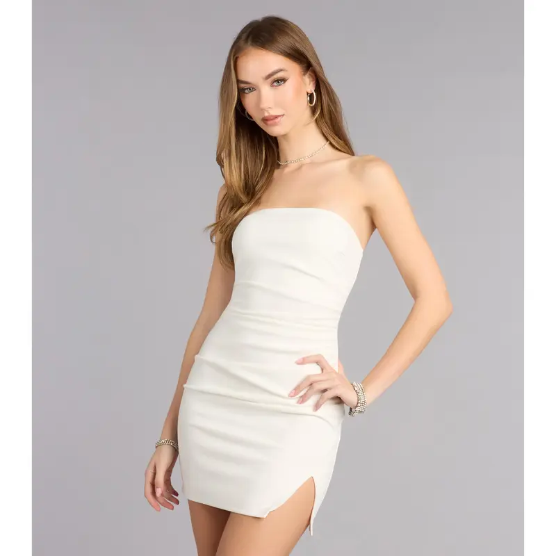 bombshell tube mini dress white pearl - TikTok Shop bombshell tube mini dress white pearl - TikTok Shop