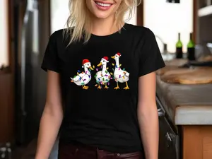 Merry Christmas Duck Santa Claus Shirt , Duck Lover Sweatshirt, Retro Christmas Holiday Winter Sweater Womenswear Fit