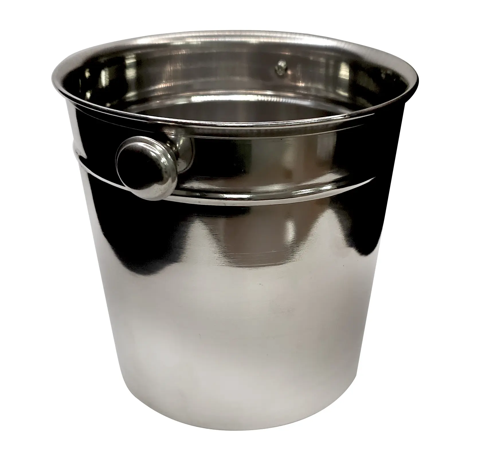 Sturdy Stainless Steel Ice Bucket with Handles, Home Brew Ohio Barware, 16cm Kitchen & Wine Making Equipment