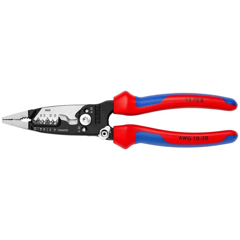 KNIPEX (13 72 8 SBA) 8" Forged Wire Stripper 20-10 AWG