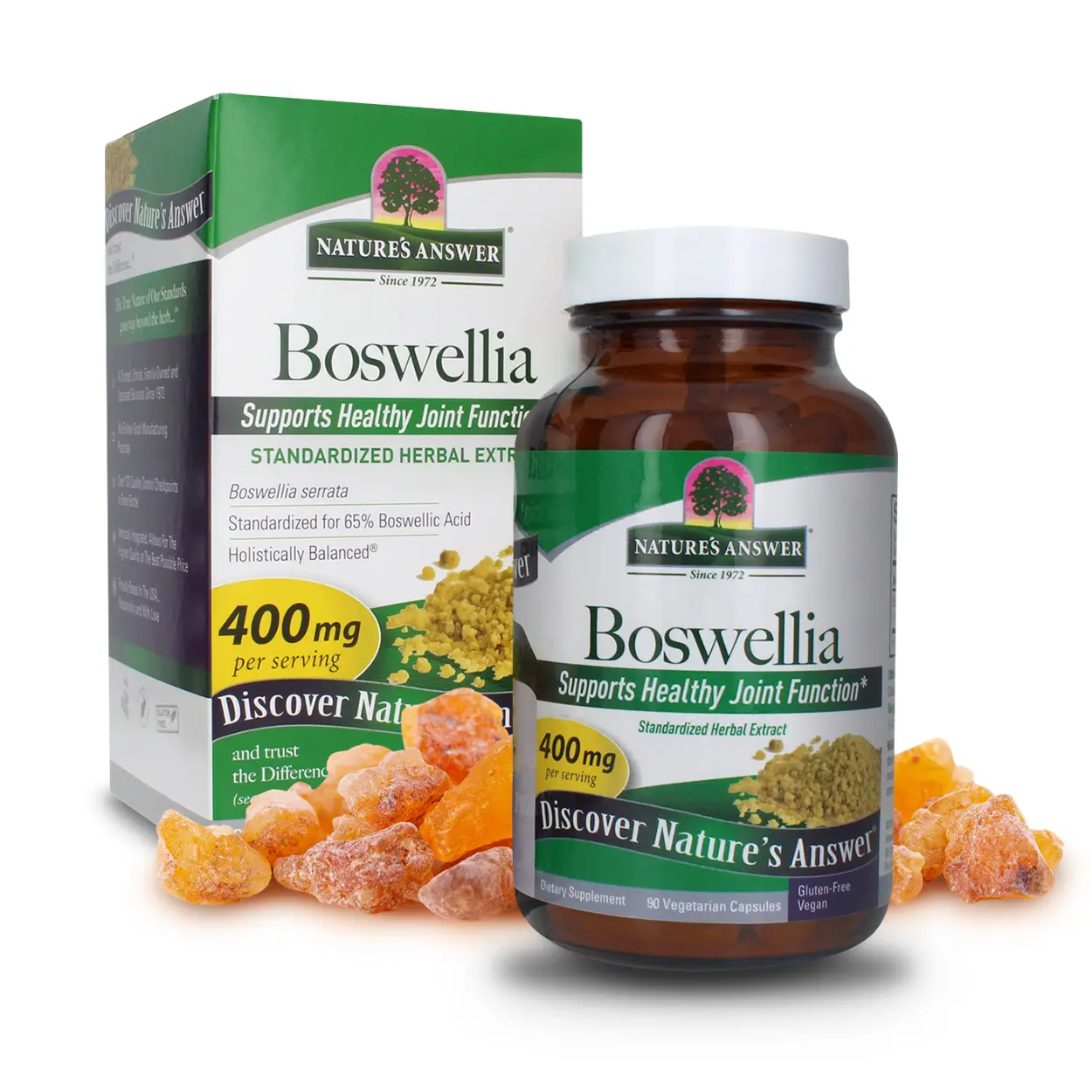 Nature's Answer Boswellia Extract 90 Vegetarian Capsules| Joint & Muscle Support | Promotes Digestion | Helps Respiratory Function | Vegan | Non-GMO | Gluten-Free | Single Count