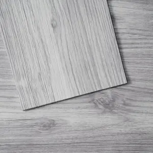 fathersdaygift VEVOR Self Adhesive Vinyl Floor Tiles 36x 6 inch, 20 Tiles 0.62mm Thick Peel Stick, Light Gray Wood Grain DIY Flooring for Kitchen, Dining Room, Bedrooms Bathrooms, Easy for Home Decor