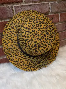 A1224024 Leopard Print Felt Hat