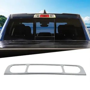 Automotive High Brake Tail Light Lamp Cover Trim Frame for 2018+ Dodge RAM ABS Material UV Scratch Resistant 1 Year Warranty Truck Exterior Accessory