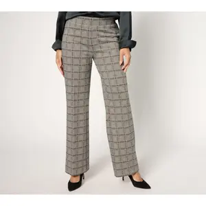 Dennis Basso Petite Jacquard Knit Pants
