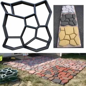 DIY Concrete Paving Mold for Garden Walkways, Patio & Lawn Paths