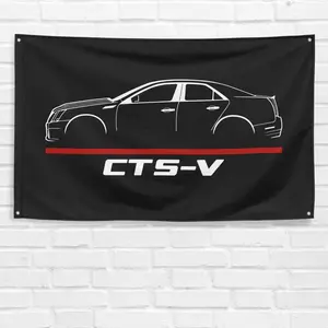 For Cadillac CTS-V 2012 Car Enthusiast  Flag Birthday Gift Banner Garage Decor Decorative