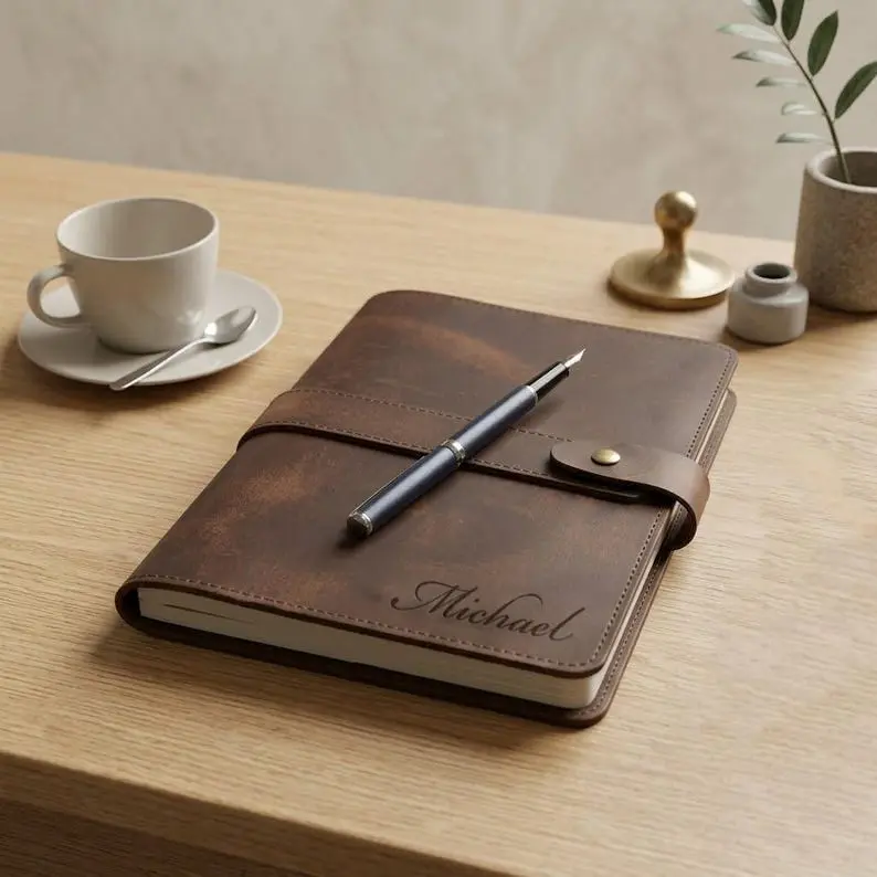 Personalized Leather Journal, Travel Diary Notebook, Graduation Gift, Gift for Him Her
