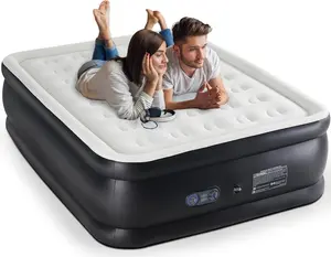 Inflatable Mattress Airbed , Double Height, Non-Slip Bottom Design, Weight Capacity 660 lbs Air Bed for Home, Camping- Pump Sold Separately