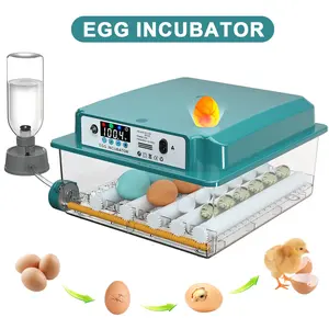 Egg Incubator Egg Hatcher Fully Automatic with Humidity Control and Digital Temperature Display for Chicken Duck Quail Poultry Egg Hatching Farm & Home Use