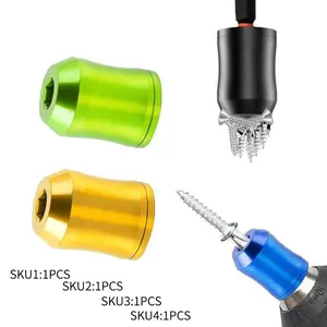 Strong magnetic screw ring, 1/4 inch/6.35mm universal magnetic screw ring drill bit, used for hexagonal screwdriver and power drill bit screw ring power supply position Screwdriver Bit Clip