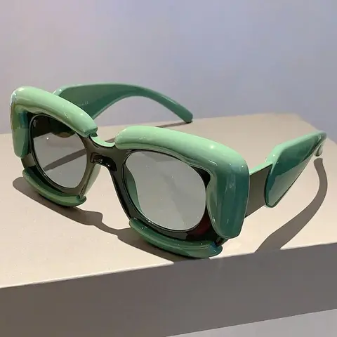 Unisex Street Style Cloud Shaped Embellished Sunglasses, Trendy Vintage Tinted Lens Sunglasses for Everyday Use, Fashion Accessories for Outdoor Activities, Trendy Styling Sunglasses, Trending Sunglasses