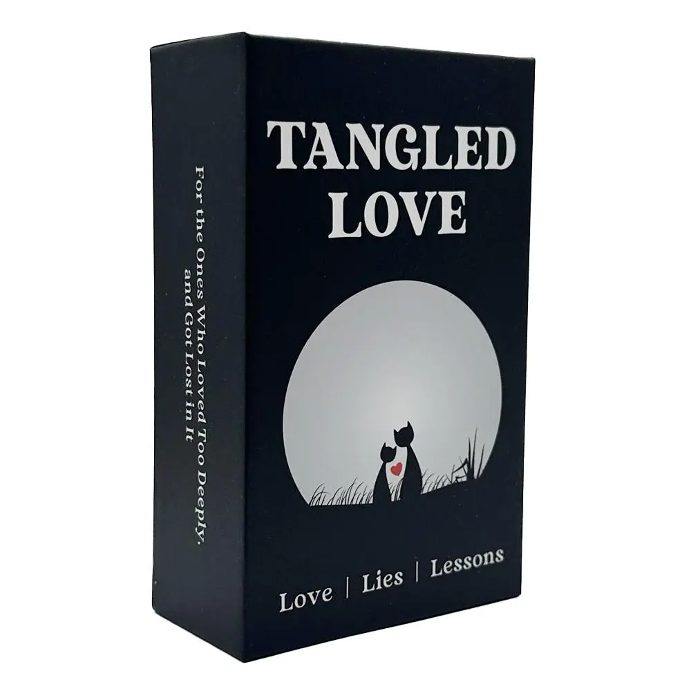 Tarot Card Game, 1 Box Tangled Love Card Deck, Card Games Oracle for The Ones Who Loved Too Deeply and Got Lost in It, Emotional Cards, Tarot Card Set, Tarot Card Decks
