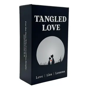 Tarot Card Game, 1 Box Tangled Love Card Deck, Card Games Oracle for The Ones Who Loved Too Deeply and Got Lost in It, Emotional Cards, Tarot Card Decks