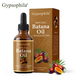 Gypsophila Batana Oil & Rosemary Oil:  Batana Oil for Hairgrowth - 100% Pure & Natural - For Thicker & Stronger Hair - 1 FL OZ
