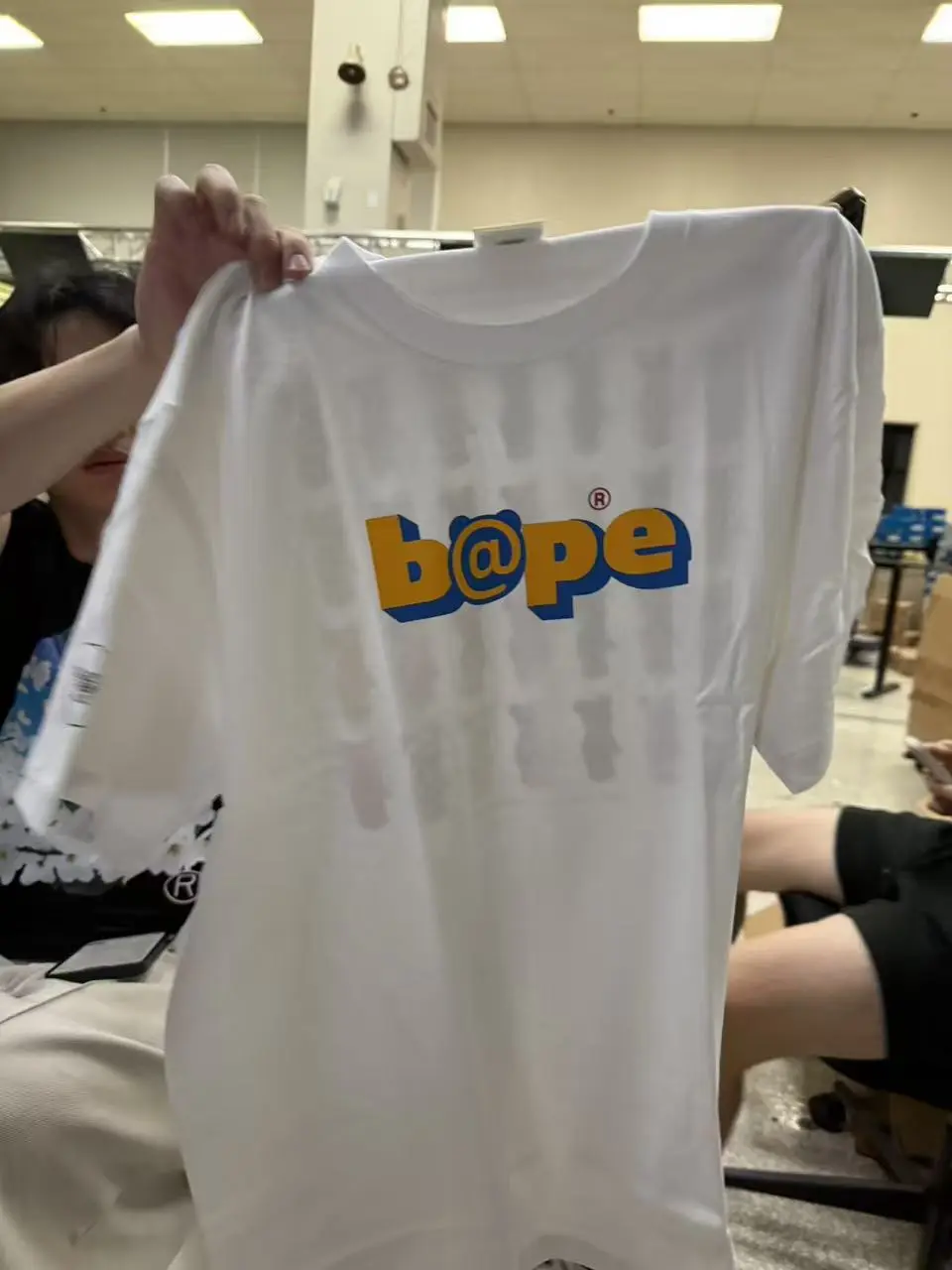 white TEE bear