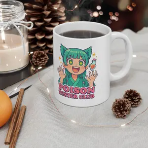 Maomao Poison Tester Cute Ceramic Mug, Funny Gift, Unique Coffee Cup for Apothecary Diaries Lovers, Cute Drinkware, Ideal for Anime Lovers