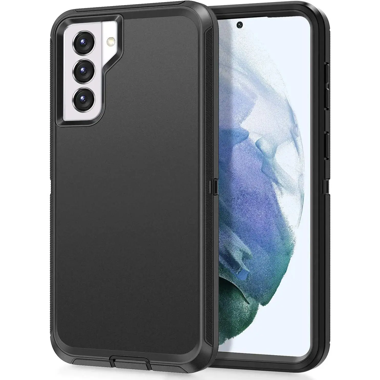 Entronix Case for Galaxy S21 - Heavy Duty, Triple Layer Protection Cover Protective
