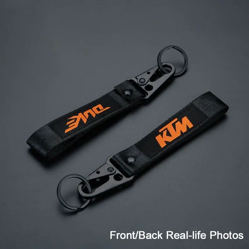 Newest Motorcycle Embroidery Heavy Duty Keychain Accessories Chain Ring for Ktm Models, Durable Accessory for Motorcyclists, Perfect Gift Idea