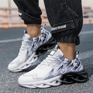 Men's casual sports shoes, gradient outdoor running shoes