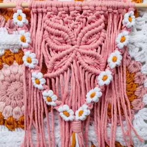 Butterfly Wall Hanging | Retro Macrame Home Decor | Accessories | Boho Gifts | Wall Decor |Decor | Girl Gift Idea