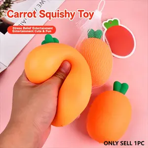 Soft Slow-Return Stress Relief Toy, Realistic Carrot Design, Cute Squishy, Perfect for Relaxation, Durable Material, Ideal Gift for Adults & Kids