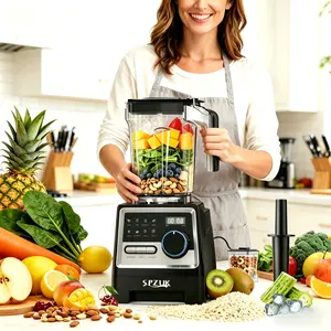 SPZTJK Professional Blender,Kitchen for Blender 68oz BPA Free 2 Containers Countertop Blenders, achine, Ice Crushing&Max.1400Watts/1000Watts Blender and Grinder Combo  , Smoothies/Juice/Nuts BUTTER/Food Processor/Kitchen Appliances