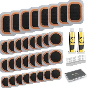 Bike Tire Repair Kit - Bycicle Inner Tube Puncture Patch Kits with 32PCS Vulcanizing Patches