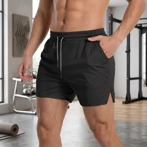 Men's Lightweight Gym Workout Athletic Shorts 5"/7"/10" with Zip Pockets - Breathable Bodybuilding Running Training Shorts for Sports Fitness Exercise Comfortable Quick-Dry Fabric Activewear