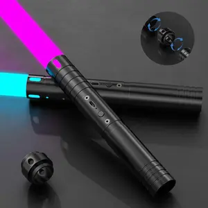 Light Saber Toy, 1 Count/2 Counts Rechargeable 15 Color RGB Light Saber with Sound, Duel-Mode Sword for Party, Ideal Gift for Friend