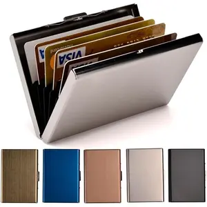 RFID Credit Card Holder Stainless Steel Credit Card Wallet Business Card Holder for Women Men