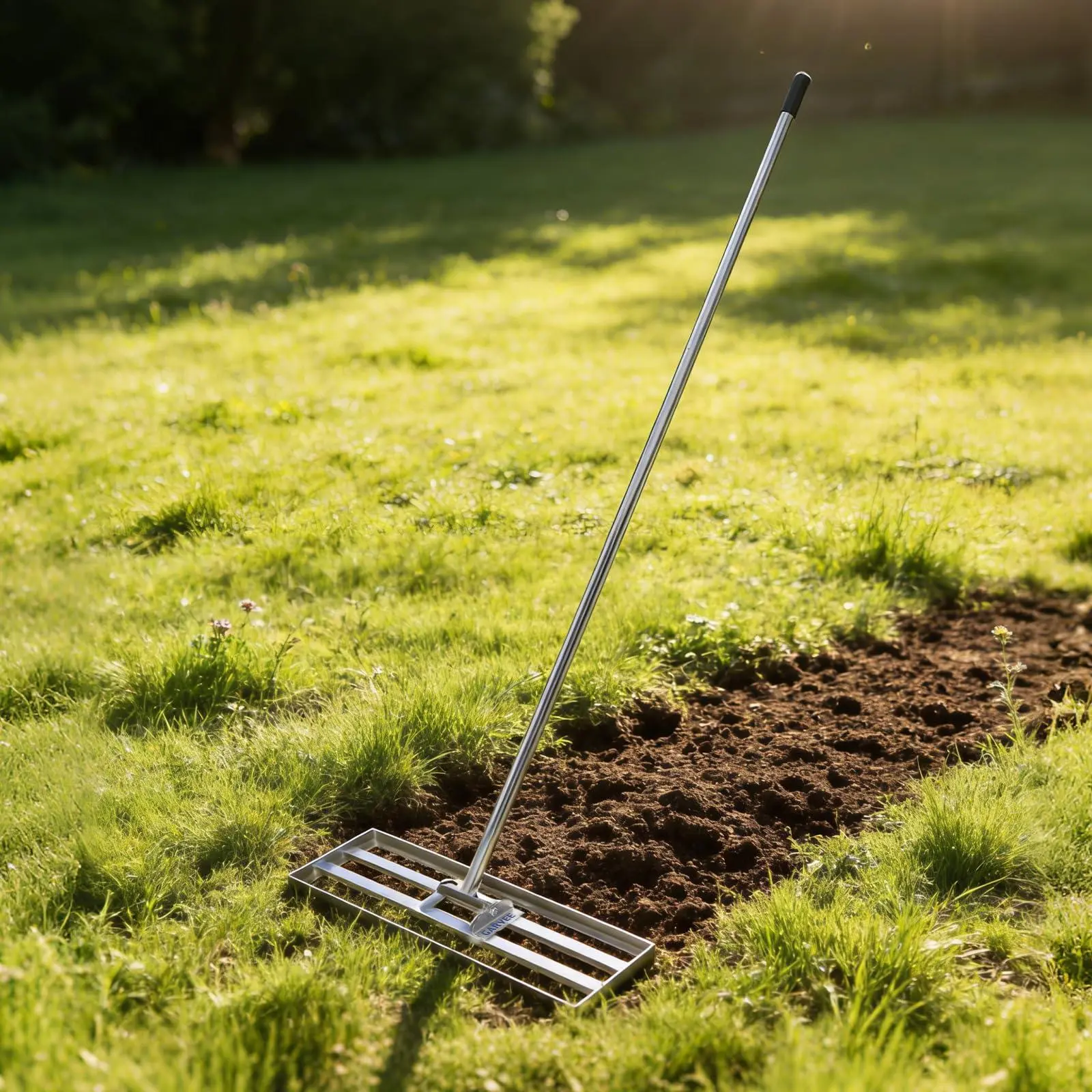 Lawn Leveling Rake, 30" x 10" Level Lawn Tool, Heavy Duty Stainless Steel Lawn Leveler Tool with 6.5 FT Extended Handle, Yard Leveling Rake Suit for Garden, Golf Lawn, Farm