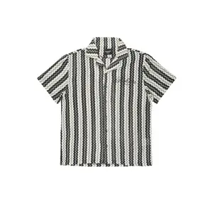 Branham White/Black Button Down Shirt