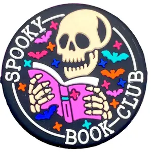 1pc Spooky Book Club Silicone Focal Beads | Books Crafting Reading DIY Beading