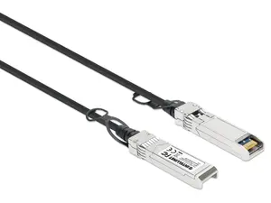 Intellinet SFP+ 10G Passive DAC Twinax Cable |1.5 ft. |MSA-compliant for Maximum Compatibility, Direct Attach Copper, AWG 30, Black
