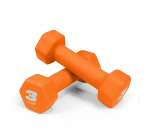 CAP Barbell, 3lb Orange Neoprene Dumbbell, Pair