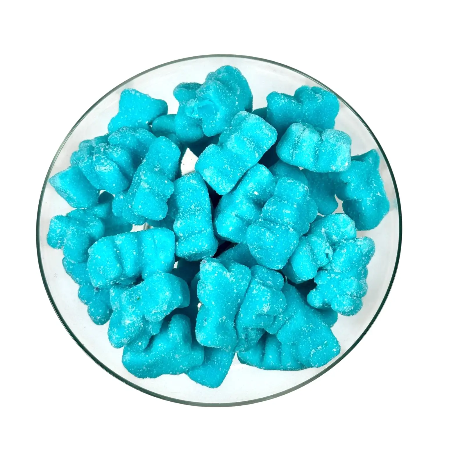 Blue Baby Bears Mega Sour Sweet Fruit Candies - 8oz Bagged Tutti Frutti Flavor, Artificial Sugar-Based Starch Treat, Perfect for Parties, Christmas, School Snacks, Home