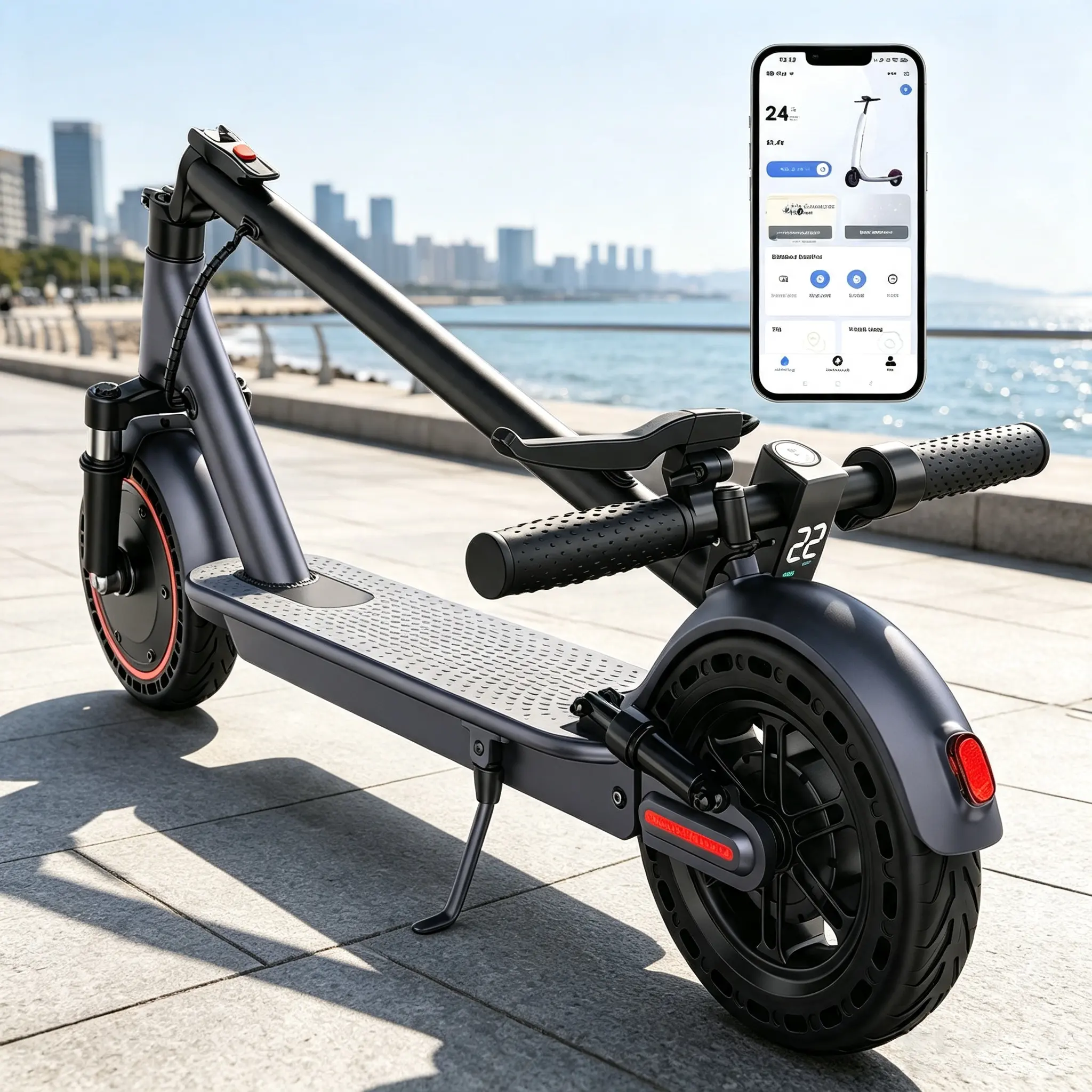 Adult Electric Scooter - 500W Powerful Motor, 22MPH Top Speed, 25 Mi Range, Foldable Portable Design, Dual Braking System, Urban Commuter Scooter sohochic e-scooter