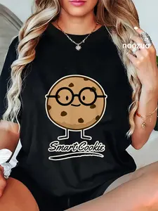 100% Cotton Smart Cookie Chocolate Chip Cookies Glasses