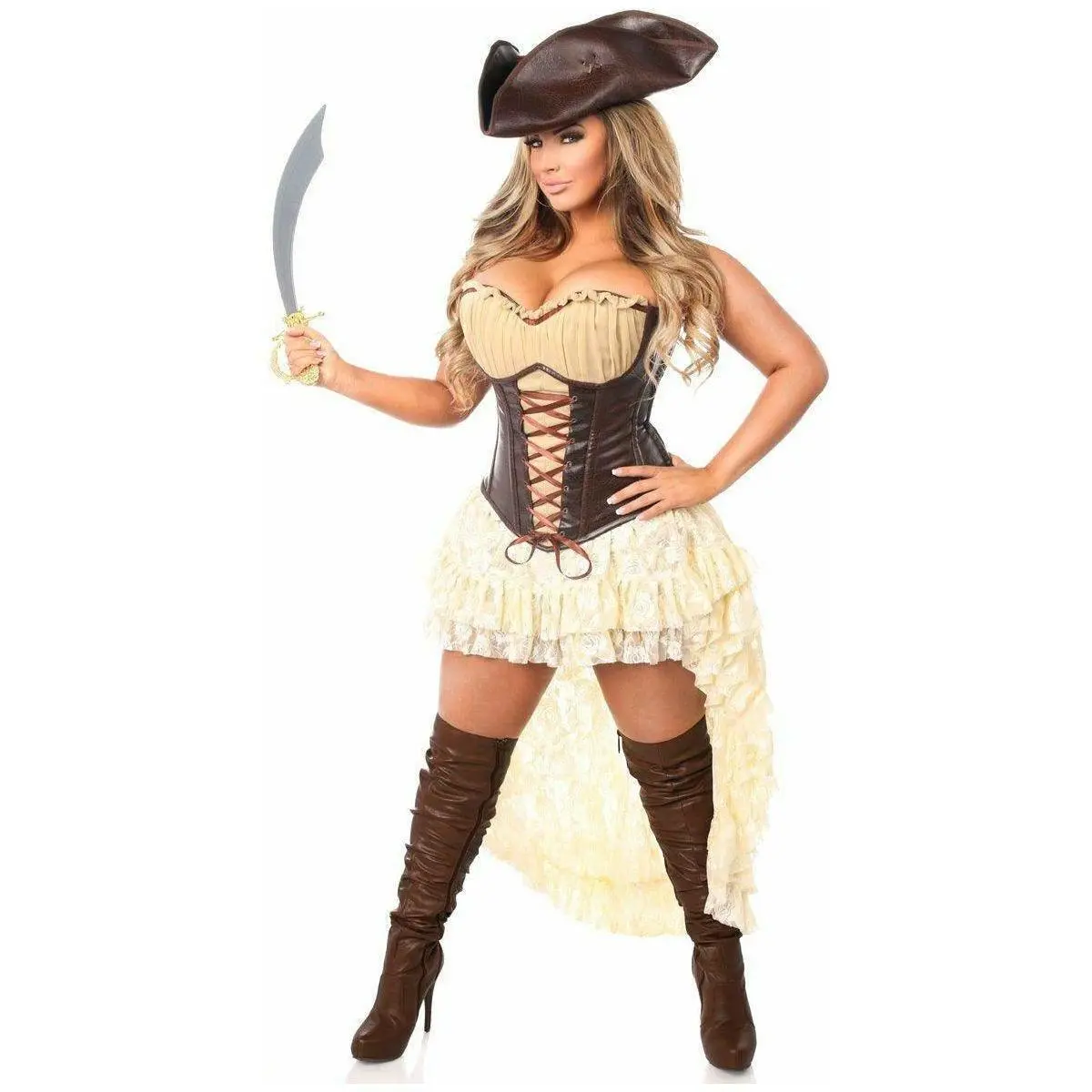 Top Drawer 4 PC Pirate Captain Costume