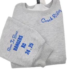 Women's Tailored Elegance Custom Embroidered Collar and Sleeve Sweater - Pullover, Womenswear