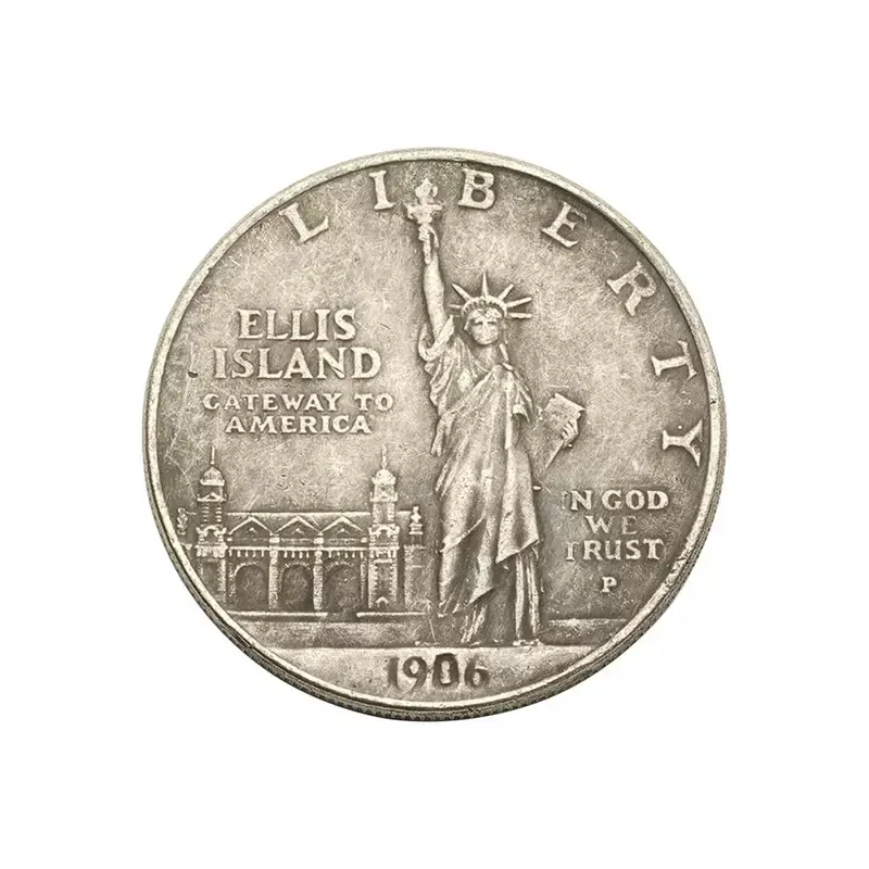 1906 Ellis Island Statue of Liberty Reproduction Commemorative Coin