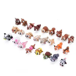 24/50Pcs Movable Joint 3D Printed Mini Animal Figurines, Realistic Articulated Mini Statue Set, Collectible Desktop Decor for Home Office Display & Hobby Collection