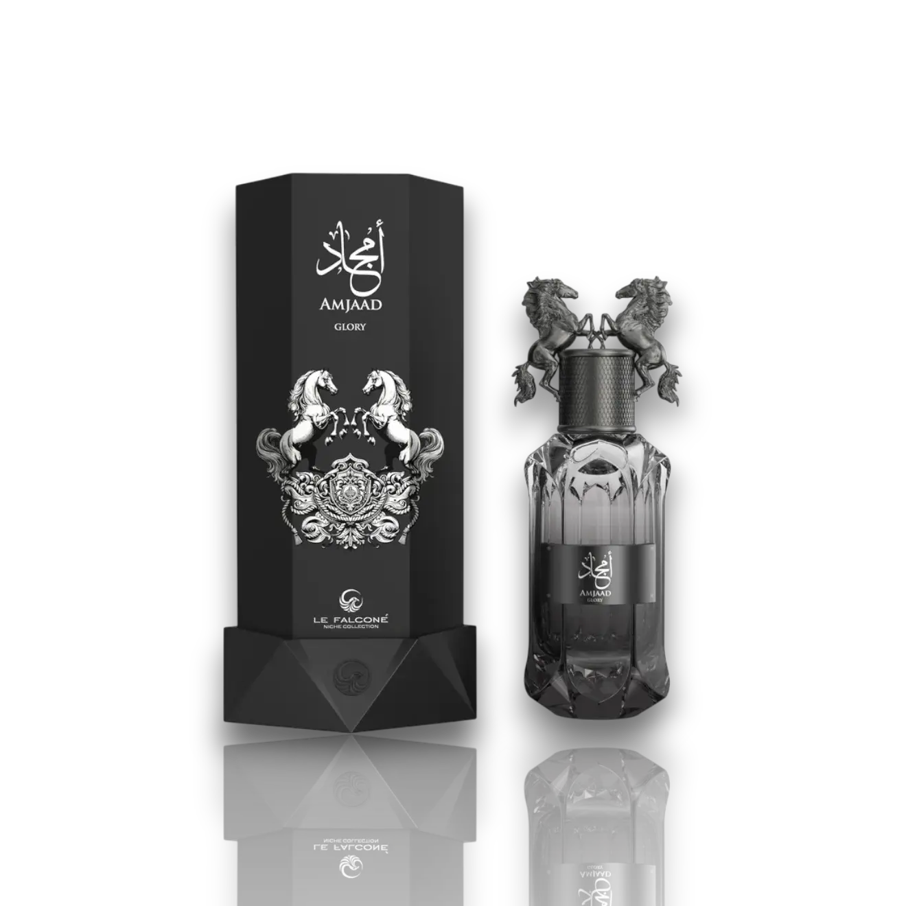 Le Falcone | Niche Collection | Amjaad | Glory | Men's Fragrance | 100 ML 3.4 OZ | Eau De Parfum | Bergamot - Lemon & Iris