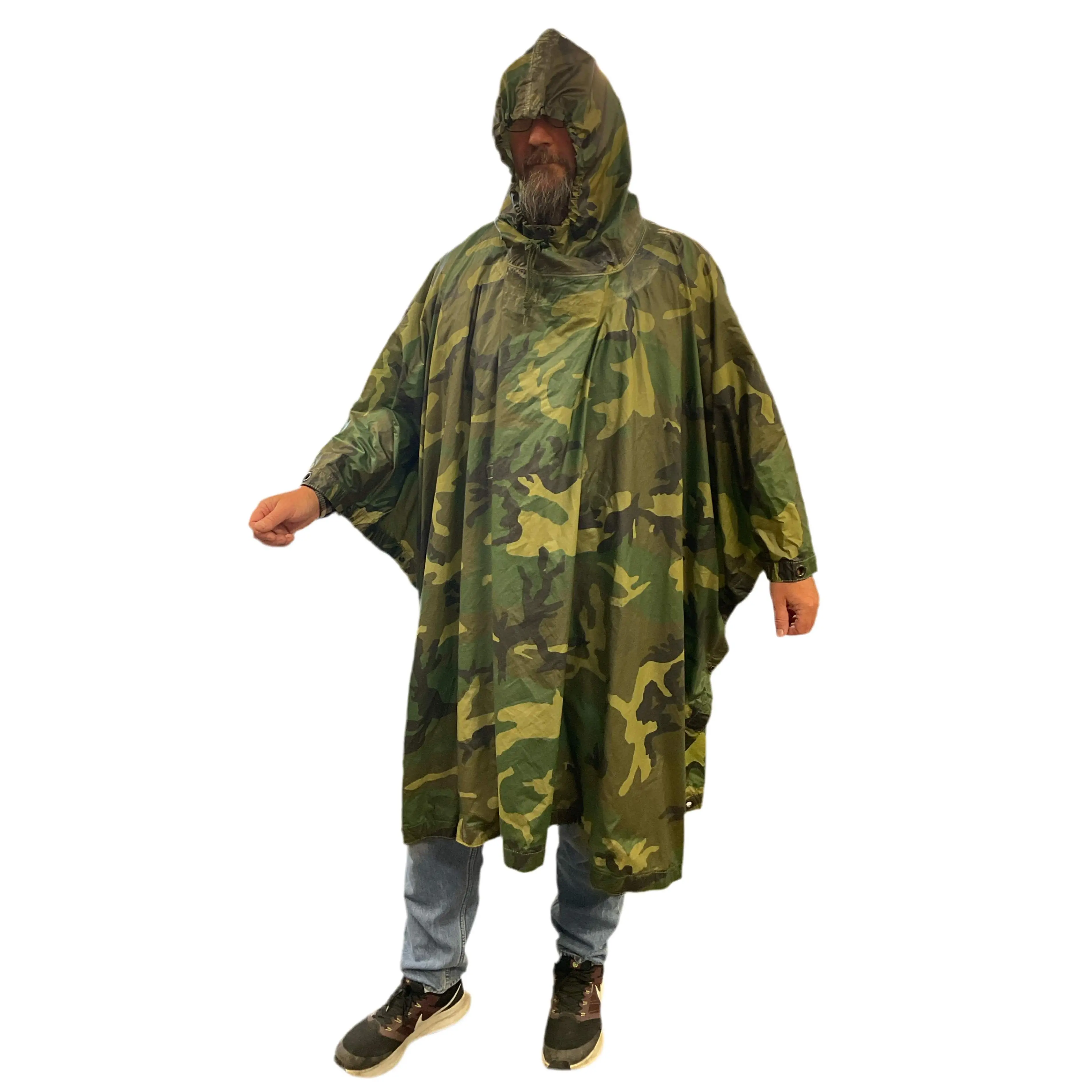 US Military poncho- woodland camo US Military poncho- woodland camo