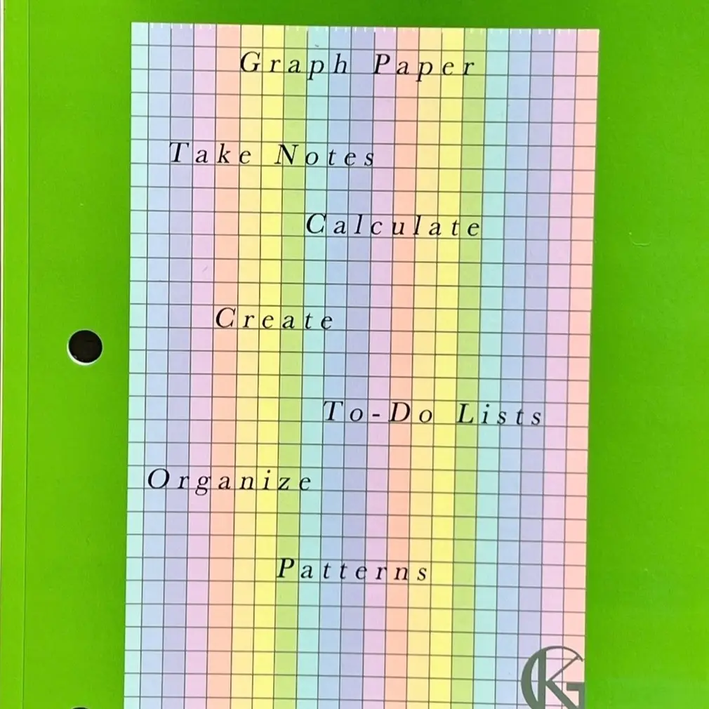Keep it Straight. Pastel Graph Paper