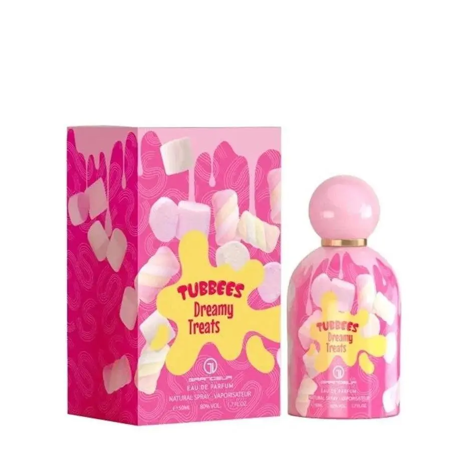 GRANDEUR 50ml Portable Travel-Safe Fragrance Storage Bottle - Home Organizer Supply for Kids & Little Ones, Refillable Compact Pink Sugar Scented Jar